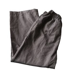 La Jenns Brown Gingham Plaid Pull On Pants - Size 6